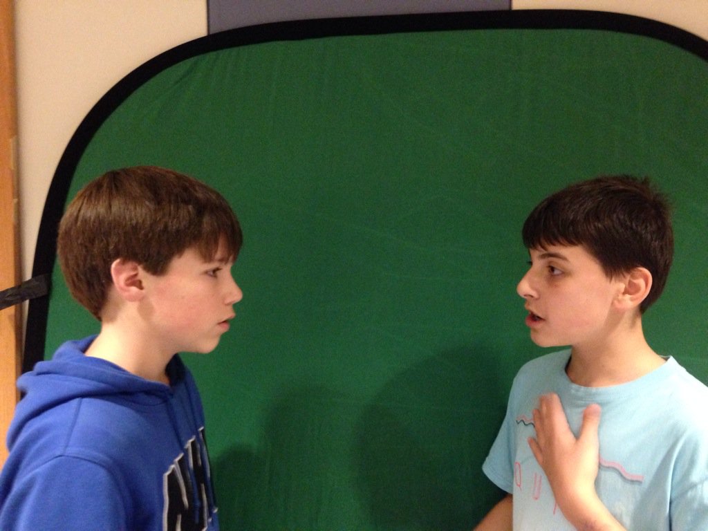 7th graders are using Green Screen to have their Interpersonal Communication Assessment. Thx Mrs.Wilson for helping!