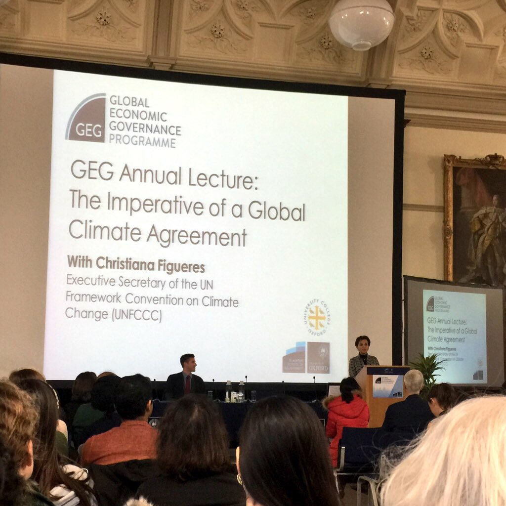 "Climate change policy is helping us to get over the disease of short-termism" - inspiring optimism from <a href="/CFigueres/">Christiana Figueres</a>