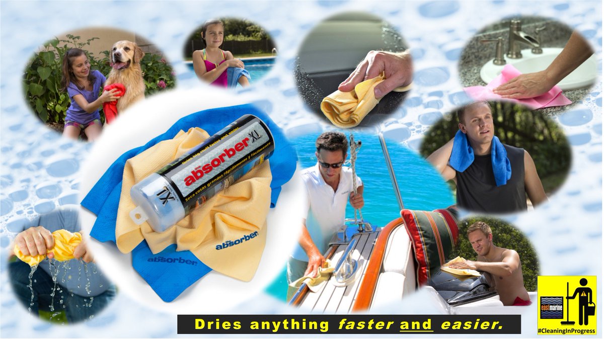 eastmarineasia's tweet photo. Still the #BEST
#TheAbsorber - Dries anything faster and easier.

#EastMarine #CleaningInProgress https://t.co/FWCXgMLifh