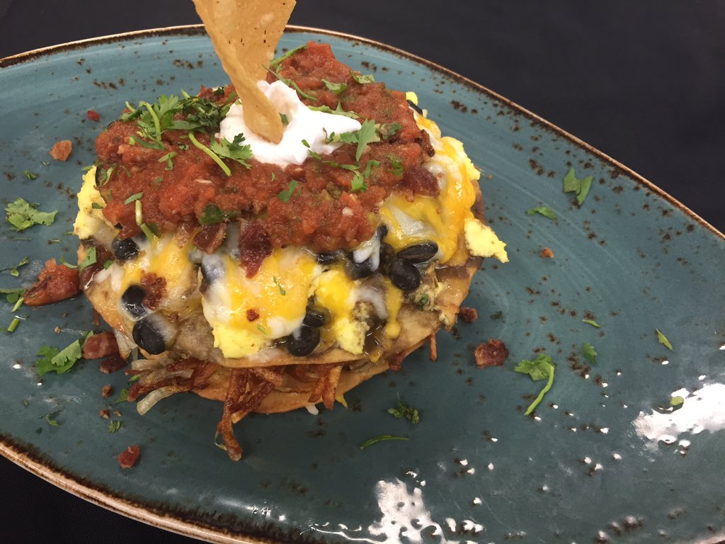 Come in and try our brand new plated breakfast this weekend! 10-2, starring chef's Huevos Rancheros and many more!