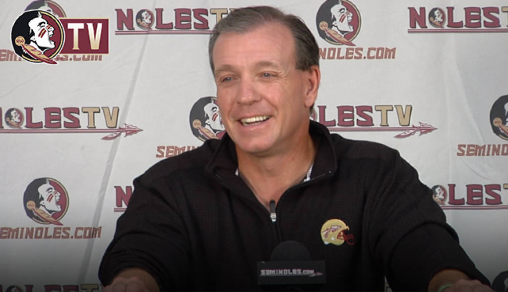 FSUFootball's tweet image. Jimbo&apos;s press conference will begin shortly.

Watch live: noles.co/NolesTV