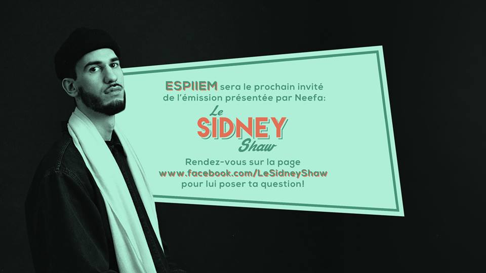 lesidshaw's tweet photo. Avis à toute la noblesse, notre prochain invité sera @Espiiem ! Posez lui une question avec le #EspiiemSidneyShaw https://t.co/8KrHNhHsD9