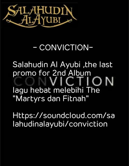 Single  Conviction <a href="/WarriorsSragen/">Warriors Sragen</a> <a href="/warriors_solo/">Official WARRIORS</a> <a href="/Warriors_Krngyr/">Warriors_Karanganyar</a> @WarriorsNgawi ngawi <a href="/sisiselatan/">SISI SELATAN</a> <a href="/AshAngerBand/">ASH ANGER</a>