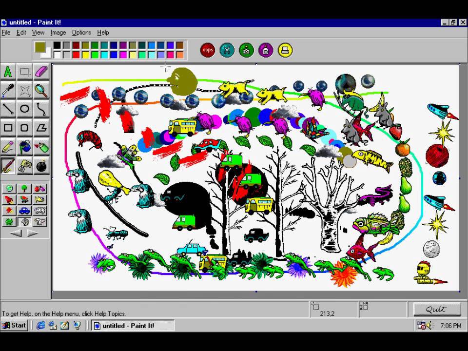 Mingtpa's tweet photo. #โตมากับ Windows 98 โปรแกรม Paint กับภาพพักหน้าจอคือพีคมาก #คิดถึงวัยเด็ก https://t.co/5DaTPT6lsR