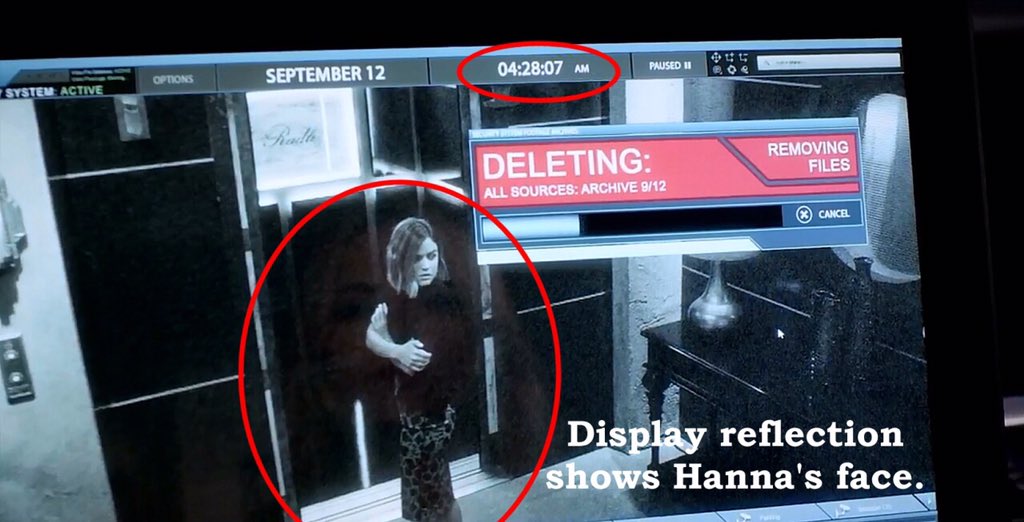 norvswvg's tweet image. What the Fuck is Hanna doing? #pllspoiler #5YearsForward