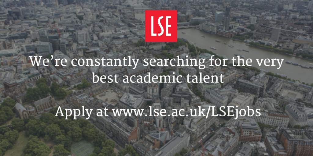LSEnews's tweet photo. New vacancy: Assistant Professor in #BehaviouralScience with @LSESocialPolicy #HEjobs https://t.co/rJBkJ7MNHF https://t.co/8SmutjUizU