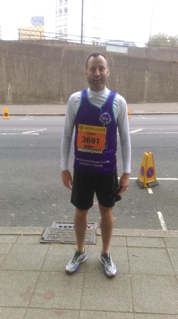 Simondoc0601's tweet photo. @placemadebyyou brimingham half marathon completed with all funds in &amp; counted now I managed to raised £2000 #gosh https://t.co/1coLc7CEjB