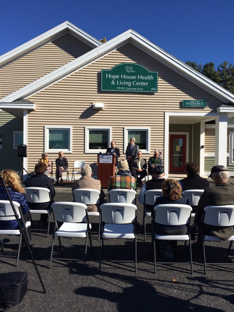 newsyCaitlin's tweet photo. Lots of folks gathering for grand opening of Hope House Health &amp; Living Center in Bangor! More details on @WABI_TV5 https://t.co/tZ6ShRPw8v