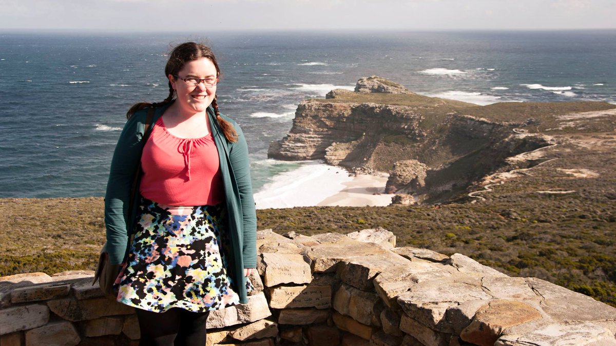 TannerConferenc's tweet photo. #Albright fellow Chloe at the Cape of Good Hope this summer-learn more about her experiences tomorrow at #Tanner2015 https://t.co/Q8UIUfv8xT
