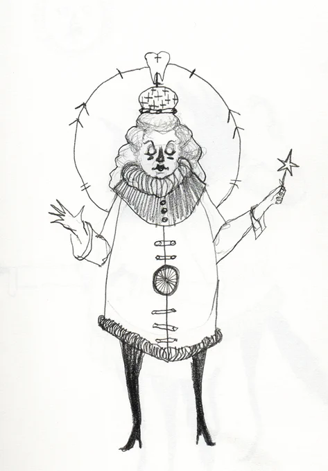 Thing-A-Day: Tooth Fairy #art #illustration #iloveart #drawlloween #inktober #drawing #illustration #ink #sketch 