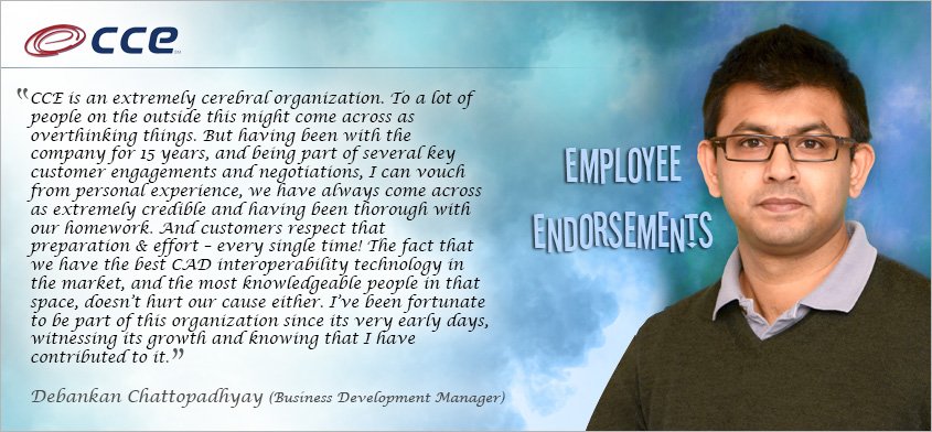 CADCAME's tweet photo. Meet Debankan Chattopadhyay, #CCE's Business Development Manager!
#EmployeeEndorsements  
#CAD #3DCAD https://t.co/ryOy0btKaK