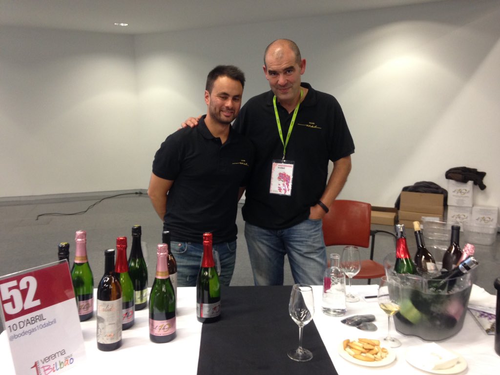 Cavas 10 d'Abril en #VeremaBilbao Muy bueno el 40 meses de crianza y el 60 meses excepcional