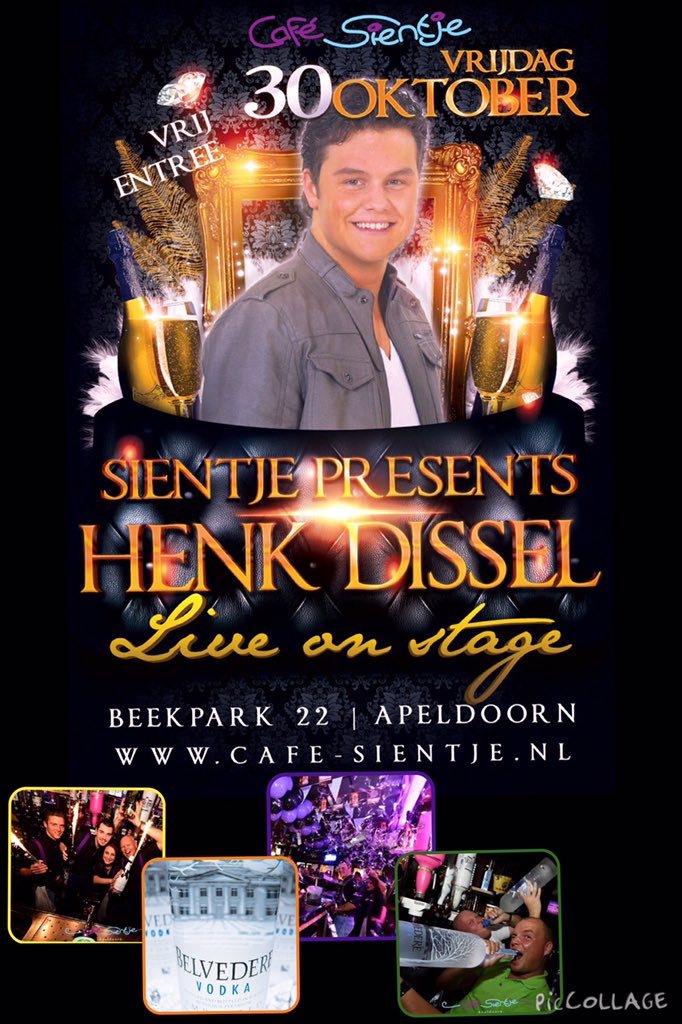 cafesientje's tweet photo. As vrijdag is ie erweer @HenkDissel live in de Sientje arena van Apeldoorn🎉🎉🎉 https://t.co/rnXr9HgGq7