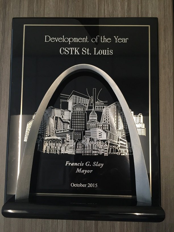 CSTKInc's tweet photo. And a very special thank you to @Greenstreetstl on building our award winning new facility!#STLdevelopment https://t.co/uF6QBGWHEY
