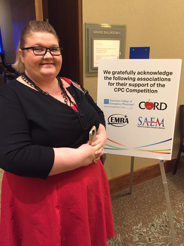 bohrnma's tweet photo. Special thanks to DeAnna McNett, for making this year's CPC Finals great! #emcpc15 @CORD_EM @emresidents #ACEP15 https://t.co/YZVkD2I4IE