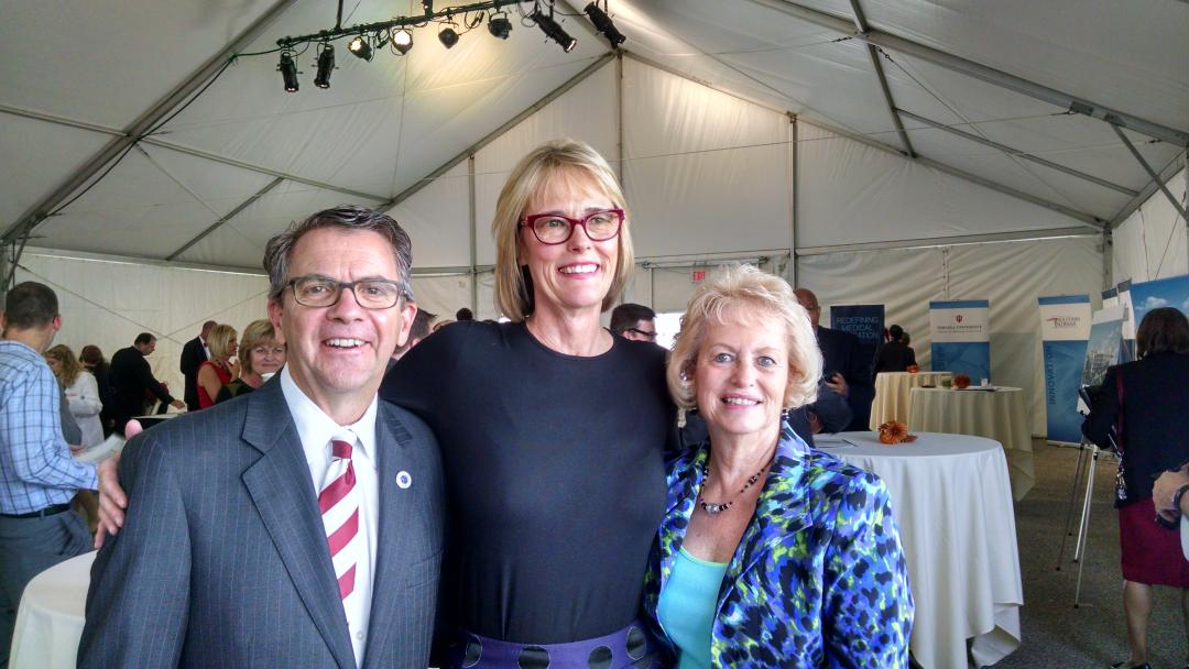 Groundbreaking of IU School of Medicine-Evansville, Oct. 23, 2015.