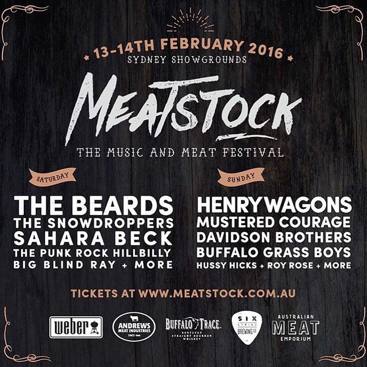 Line up of bands for Meatstock with more to come. #meatstockfestival