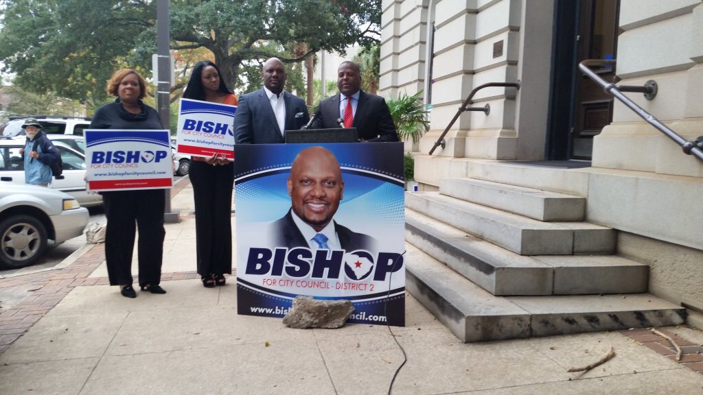 SteveBenjaminSC's tweet photo. Happy to endorse Aaron Bishop for Columbia City Council today. Please vote on November 3rd for servant leadership. https://t.co/nTw39mOPt6