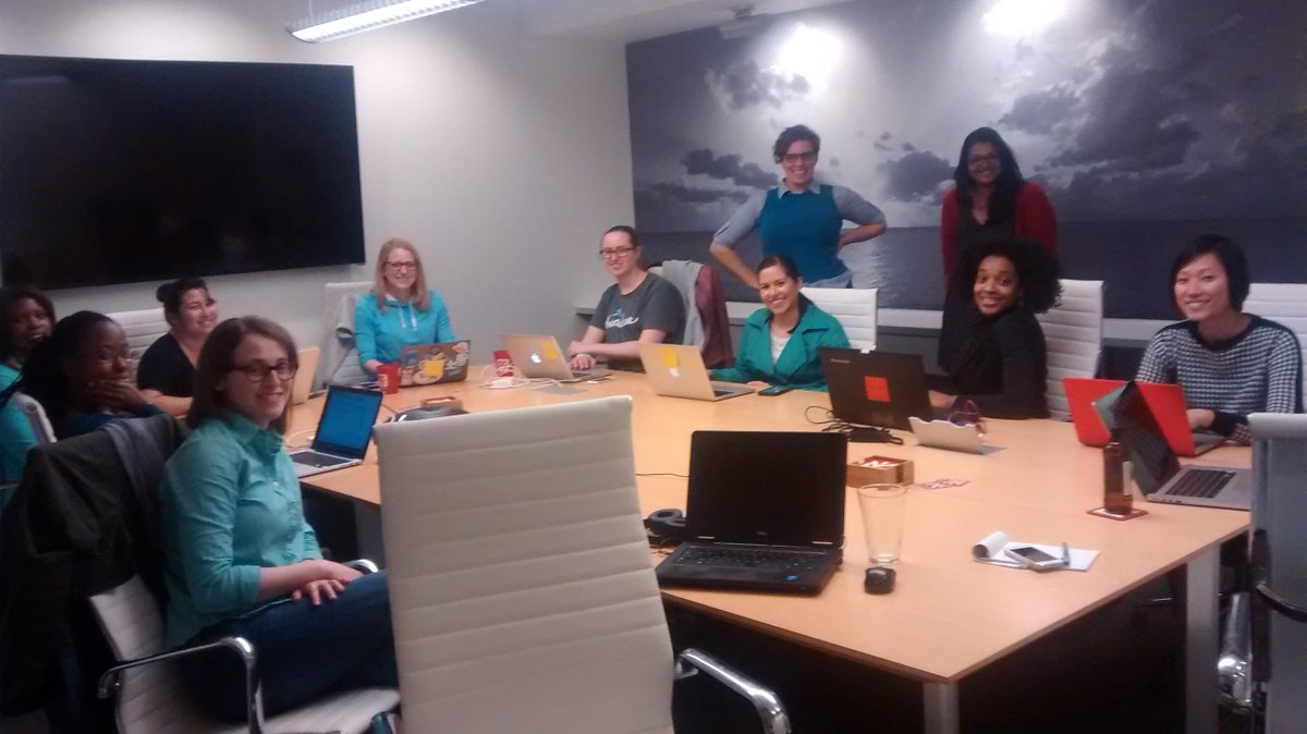 REQ_co's tweet photo. It's #FrontEndHackNight here at RepEquity with @WomenWhoCodeDC! https://t.co/INc7xlLNo8