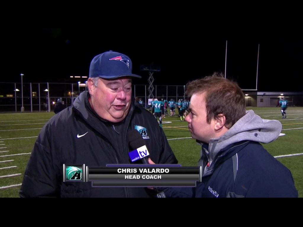 Eastlink's tweet photo. Half Time | NS High School Football | @LockviewHS 13 vs @auburn_eagles 8 | Eastlink TV 10, HD610 #NSSFF https://t.co/6obubEsmp6