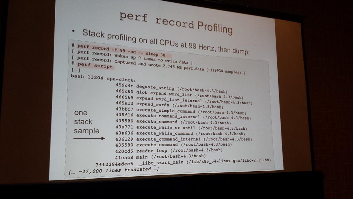 dmarsh's tweet image. Your trivia question of the day from @brendangregg: why 99 Hz? You will know if you were in his talk. #JavaOne2015
