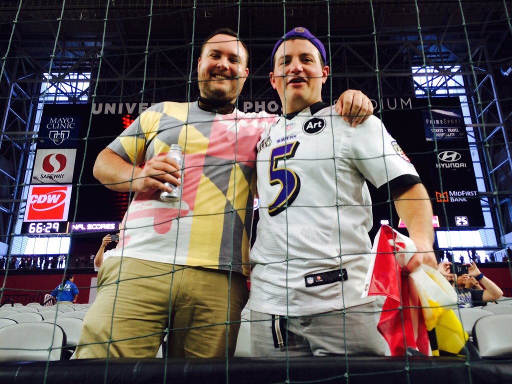 Ravens's tweet photo. #RavensNation standing strong out west. Best. Fans. Ever. https://t.co/xcwgoj0Brt