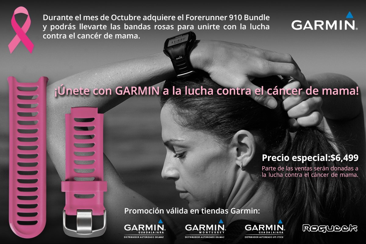 GarminMexico's tweet photo. ¡Quedan pocos días para que puedan pintar de rosa su #Forerunner910!. https://t.co/gZdL0npegp