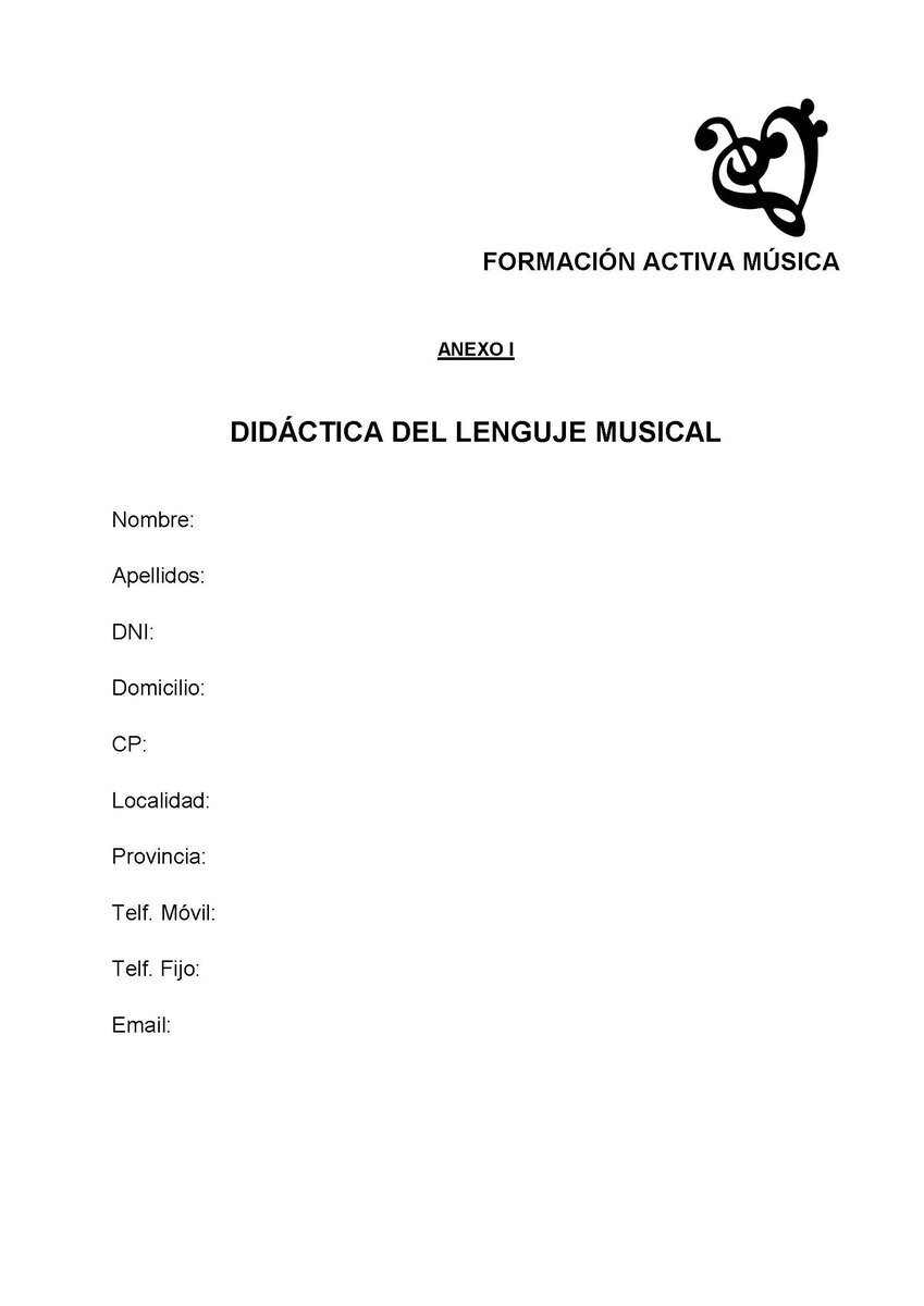 FormActivaMusic's tweet photo. Curso: Didáctica del Lenguaje Musical
Profesora del curso: Dña. Encarnación López de Arenosa y Díaz https://t.co/PJvX0zGqd1