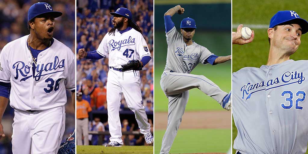MLB's tweet photo. Ned Yost announces @Royals’ #WorldSeries rotation:     https://t.co/hHMenVzVhn https://t.co/BlyfmozTY6