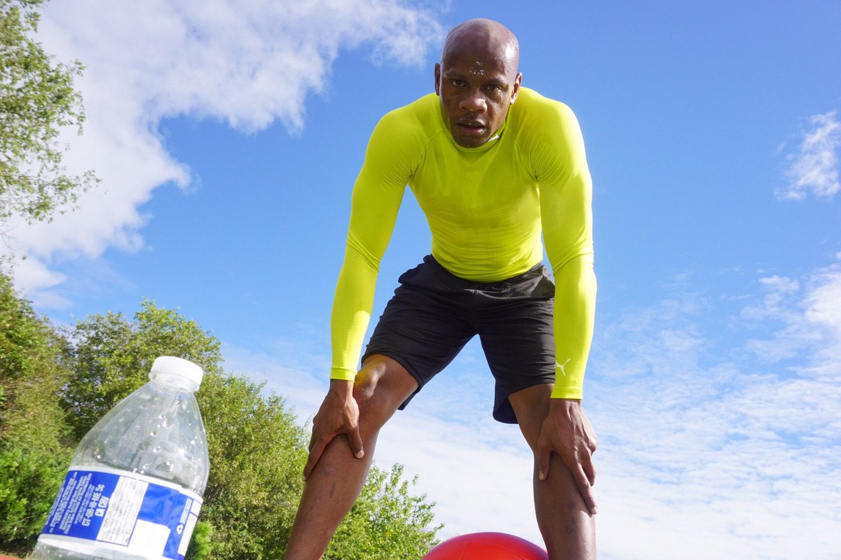 officialasafa's tweet photo. well if me did tink @FastTwitchSC was goin' tek it easy 1st day back in training ....WRONG!!!! No sah... #RoadToRio https://t.co/X3WxMeT9Pk