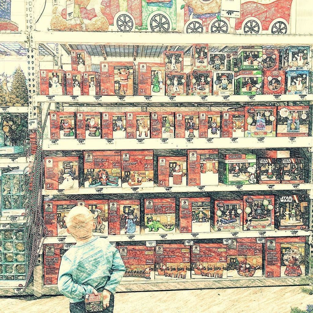 BreakingPrimal's tweet photo. I calm this painting "what blow-ups can I guilt mom into buying me" https://t.co/IDml5PItv1 https://t.co/VycUV9mRHs