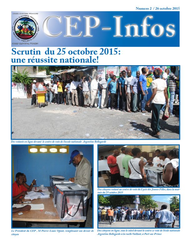 cep_haiti's tweet photo. CEP - BULLETIN # 2 #HaitiElections https://t.co/0CqitNPybQ
