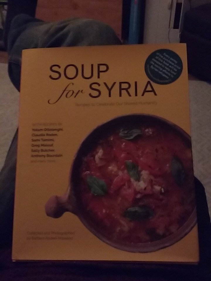 Sitting down to choose my first recipe for our me cook book thank you <a href="/GuardianBooks/">Guardian Books</a>!