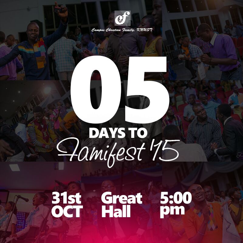 seemagadams's tweet photo. Its famifest 15 on the 31 of oct. In knust #famifest 15 #ccfknust https://t.co/FNhH8p3HiB