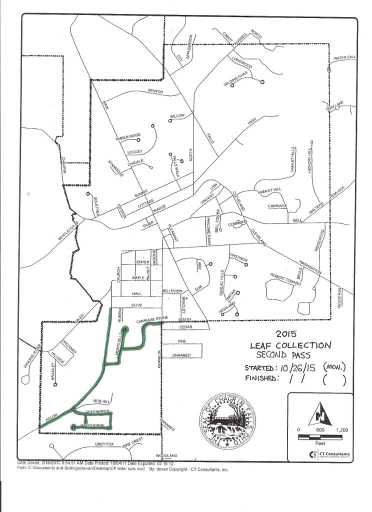 ChagrinFalls's tweet photo. We have started our second round of leaf collection and are working our way northward. Here's the Monday progress. https://t.co/5wbjr6vbYw