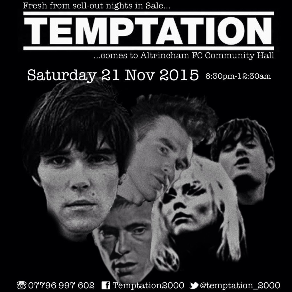 <a href="/stuffinhale1/">StuffInHale</a> Temptation is coming to Altrincham on Nov 21 after lots of great nights already in Sale-please RT