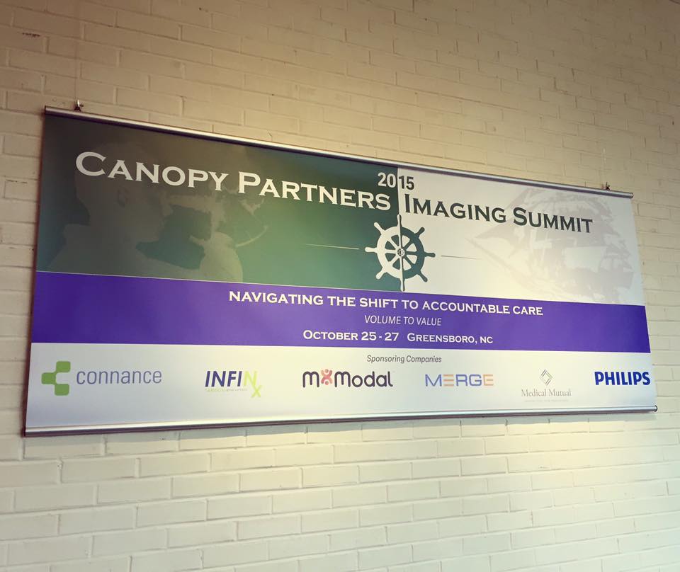 CanopyPartners's tweet photo. Thanks to our great sponsors! #2015ImagingSummit @Connance @Infinxinc @MModal @MergeHealthcare @Med_Mutual @Philips https://t.co/XzYA5n5bUZ