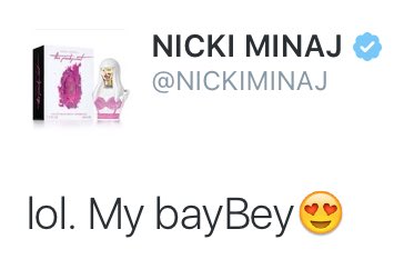 jaketrbl's tweet photo. This is sooo cute 😍😍 @NICKIMINAJ #BayBey #BeyNika https://t.co/wa0SVbbTZd
