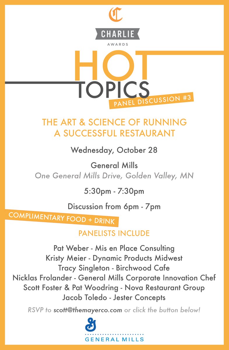 DPMPOS's tweet image. October 28 Check out @CharlieAwards Hot Topics Panel Discussion
