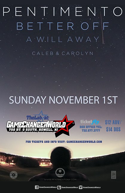Did you miss Pentimento​ or A Will Away​ at SAS? Catch them at @GameChangerWrld​ on Sunday!
ticketf.ly/1EvTdWw