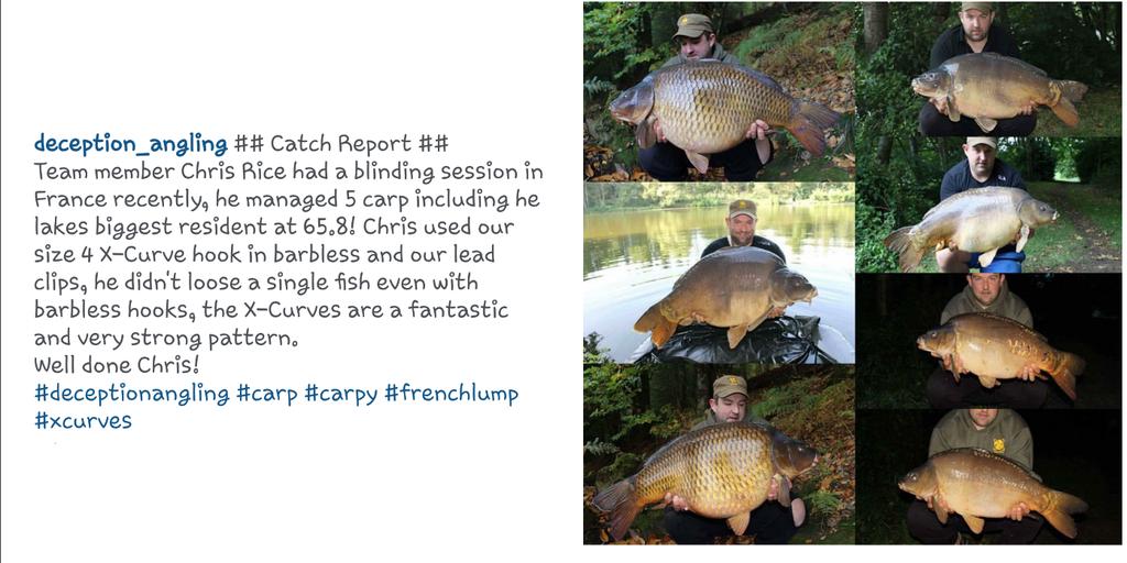 Team member  Chris Rice with some top quality  carp 
#deceptionangling