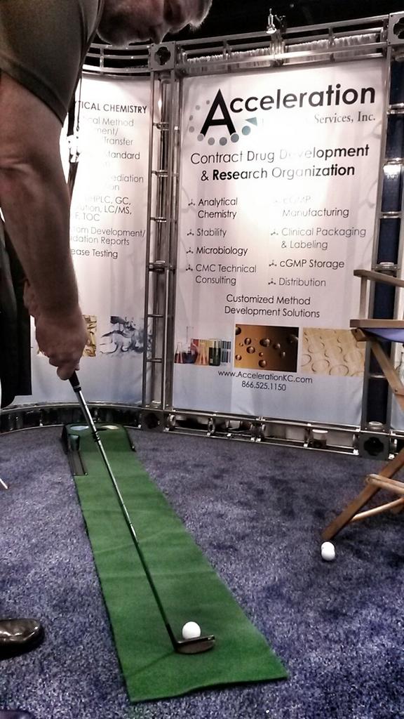 AccelerationKC's tweet image. Swing by booth #1554 for a putt and learn how we can help you! #AAPS2015 #Orlando