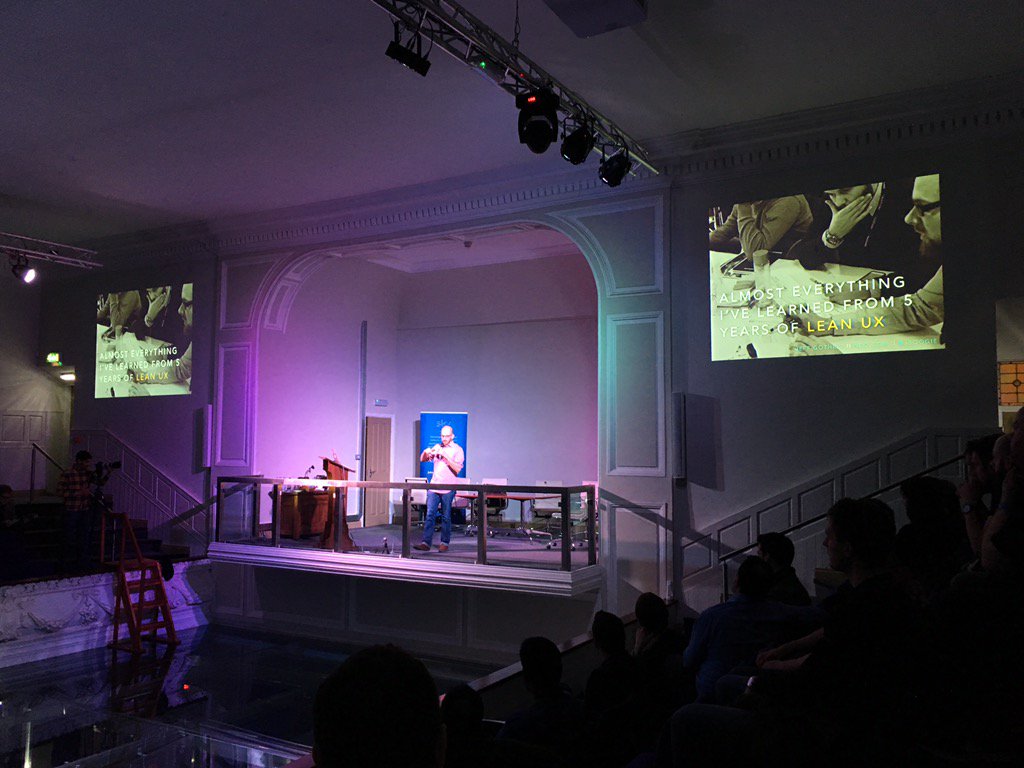 gemma_barnes's tweet image. The Father of Lean UX @jboogie speaking at #leedstechhub tonight