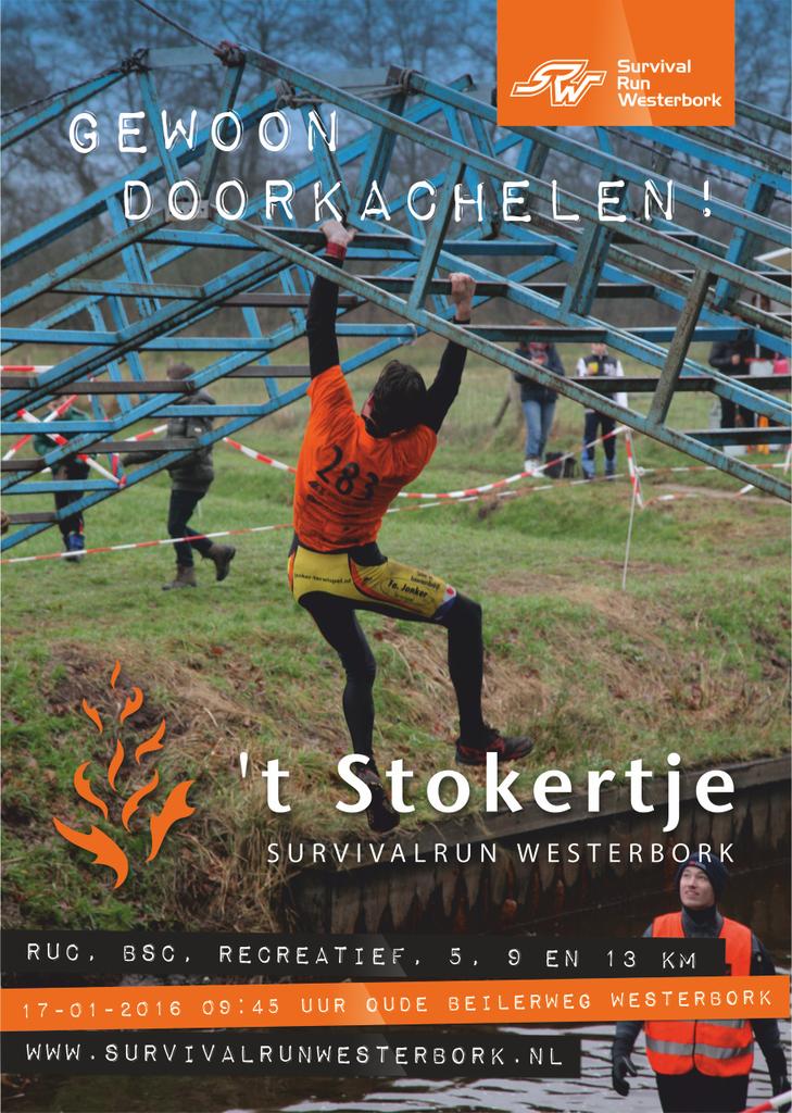 Survivalrunners's tweet photo. 9e 't Stokertje Survivalrun van Westerbork datum: 17-01-2016. Inschrijving open: 1 DECEMBER 2015! Niet vergeten... https://t.co/3Oo3lKPHML