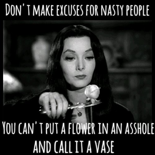 carouselfest's tweet photo. Damn good advice, courtesy of Morticia Addams. #MondayMotivation #HalloweenSchmovies #InspirationalQuote https://t.co/TBoqgivzSG