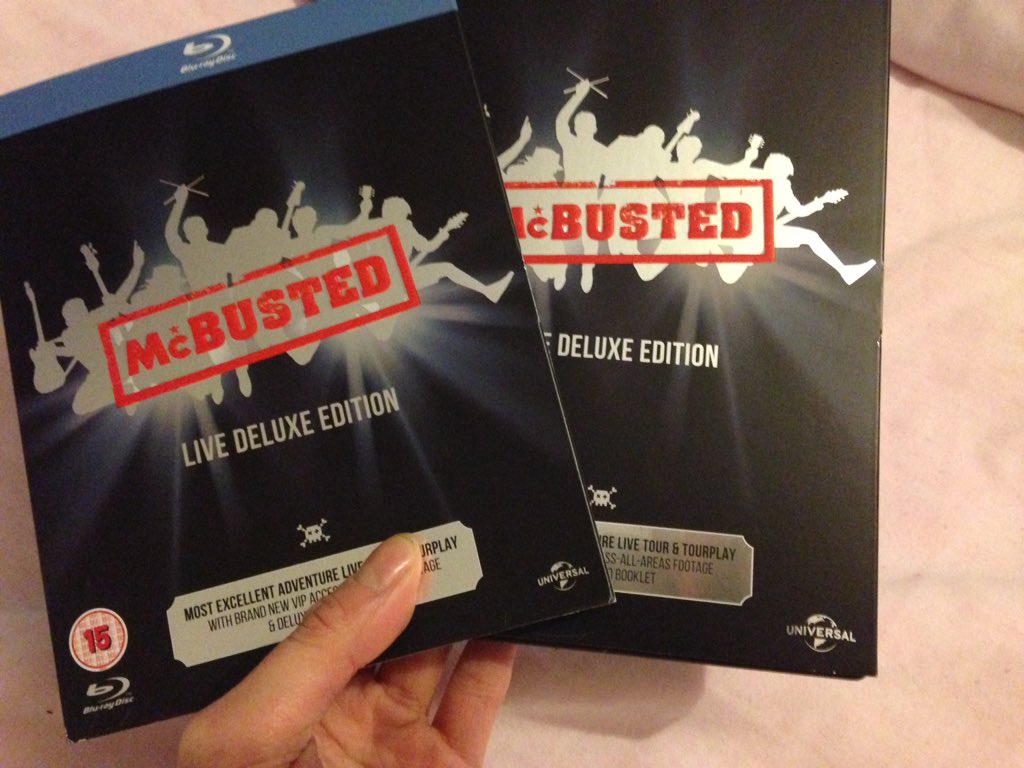 OpheliaMCFLY_GD's tweet photo. @mcbusted mine arrived yesterday 😍💞😝 #McBustedLiveDeluxe #mcbustedmeat https://t.co/pPzPHQ9naV