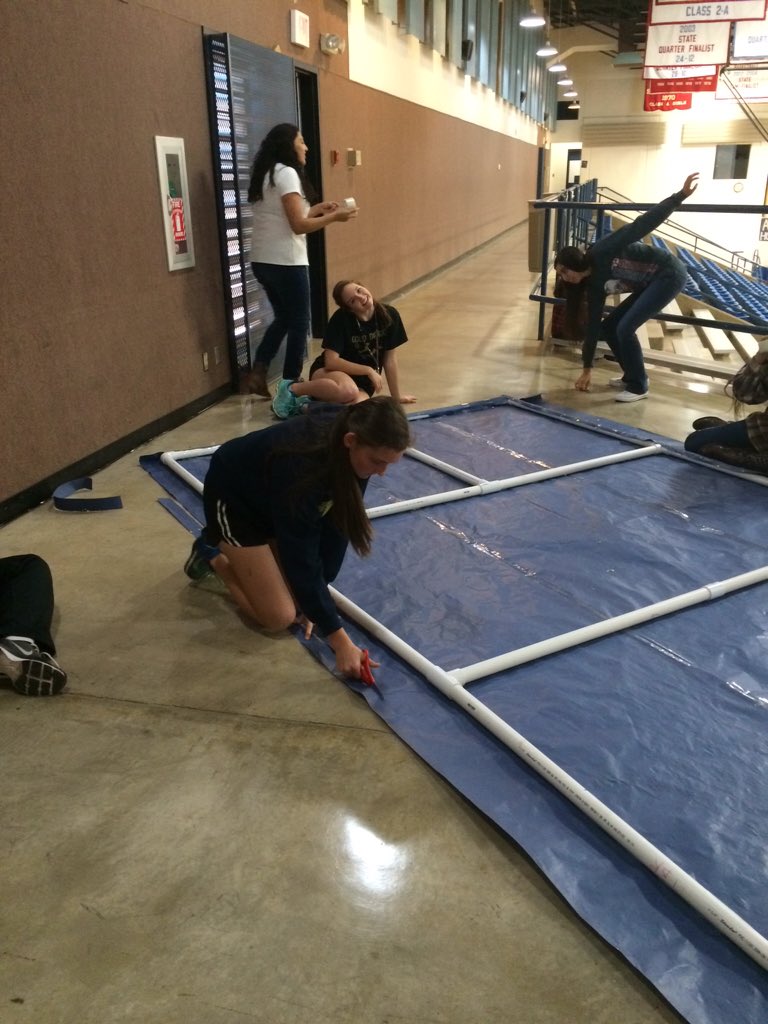 D2Conference's tweet photo. Sneak peek! S/O to our decorating committee 💚💛💙 https://t.co/GocjxeIpiT