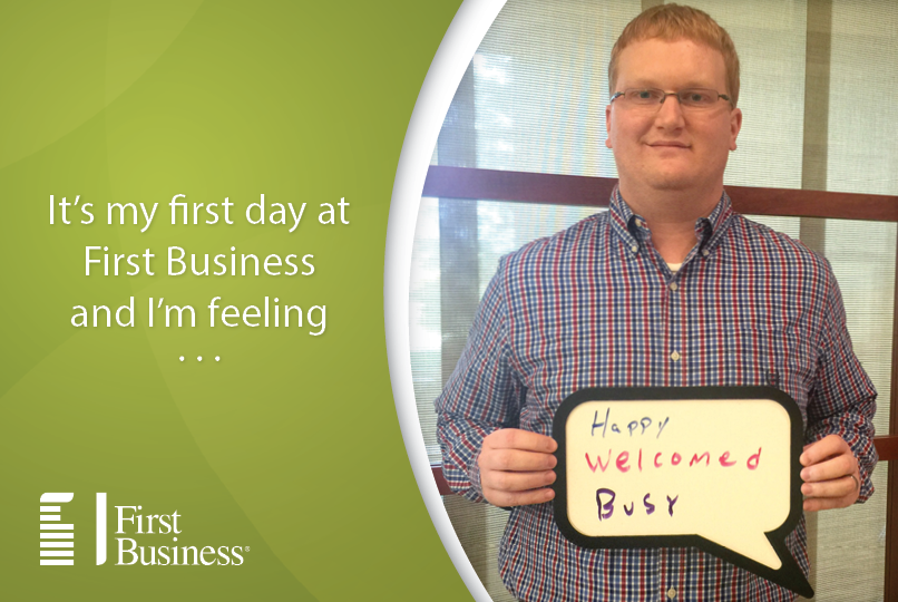 1stBusinessBank's tweet photo. #TeamFBIZ welcomes Brooks and Trent! https://t.co/VArb2myq2O