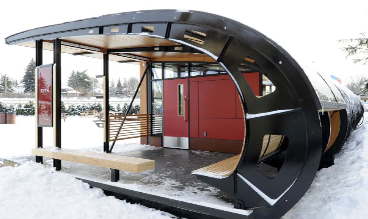 CBCOttawa's tweet photo. Rideau Canal Skateway shelters win international design award, says @NCC_CCN #ottnews https://t.co/6YWkVAokRf