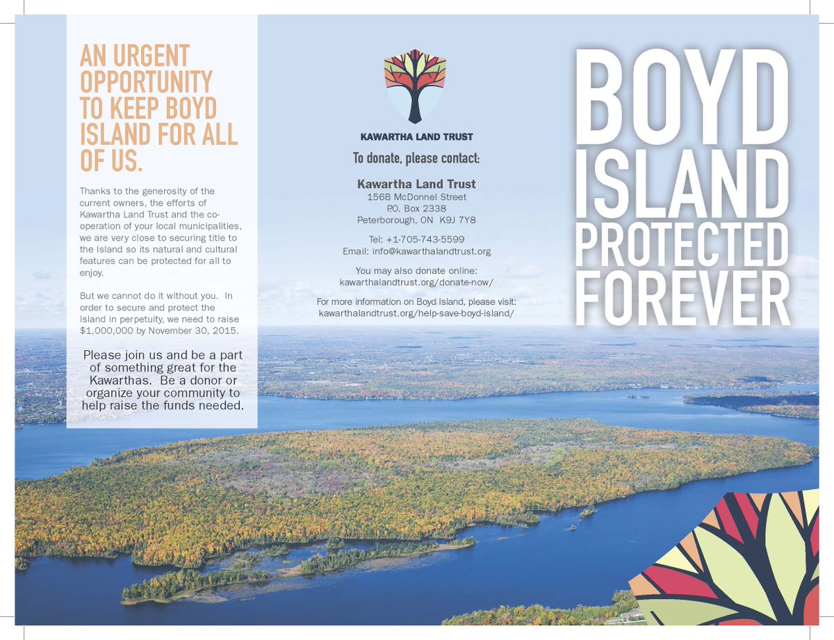 Over HALFWAY there! Under $500,000 needed to keep Boyd Island for all of us! Donate at kawarthalandtrust.org/donate-now/